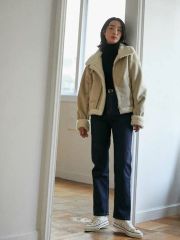 新品】 WhimGazetteバイオ加工チノパンツ キャメル - メルカリ