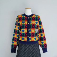 vintage カウチンセーター ニット 馬柄 ジップ 60s 古着 - メルカリ