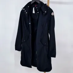 百貨店購入 MONCLER モンクレール アゼリア ロング ウィンドブレーカー ジャケット ネイビー 0サイズのサムネイル