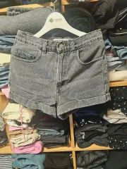アメリカンアパレル デニムショートパンツ グレー 26のサムネイル