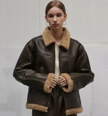 anukeアンヌークBoa Flight Jacket 38 - メルカリ