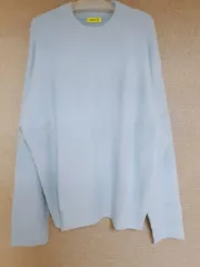 新品 アンゴラ スカイブルー ニット サイズ良い