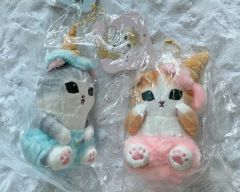 シナダ 平成レトロ ペア ふわふわしっぽちゃん キーチェーン