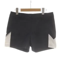 デサント DESCENTE GOLF ゴルフ ショートパンツ L 黒 ブラック 切り替えデザイン ジップポケット /AU