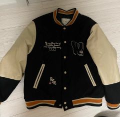 美品 FR2 スタジャン ブルゾン 袖レザー うさぎ デカロゴ 星 スター 