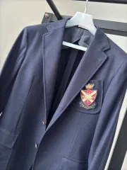 POLO RALPH LAUREN(ポロラルフローレン) ゴールド ドスキン ブレーザー ネイビー 38Rのサムネイル