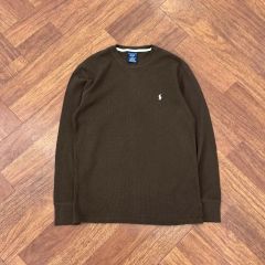 90s Ralph Lauren サーマル ロンt 刺繍ポニー ブラウン 古着 90s Ralph Lauren サーマル ロンt 刺繍ポニー ブラウン 古着 - メルカリ