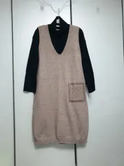 ハイネックニットワンピース