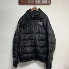 ノースフェイス ダウンジャケット シャイニーブラック 700FP M - メルカリ