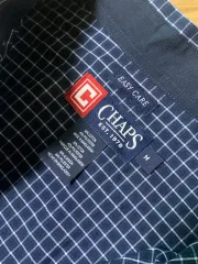 ポロ CHAPS by Ralph Lauren シャツ ネイビー CHECK M