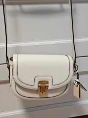 定価7.5万円FURLA ショルダーハンドバッグ ホワイトに近いライトグレー