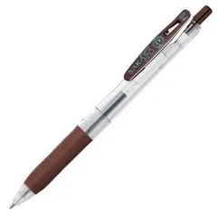 (まとめ) ゼブラ ゲルインクボールペン サラサクリップ 0.4mm 茶 JJS15-E 1本 〔×60セット〕