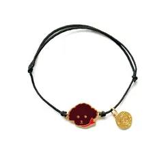 U-PICK 赤い紐 運命のブレスレット カバラの保護 幸運 カバラ保護ラッキーカップルブレスレット/女性/男性/友達 (テディ)のサムネイル
