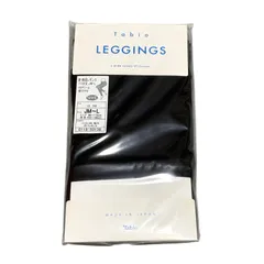 Tabio 靴下屋 新綿混レギンス 10分丈 JM-L 黒 ブラック 日本製 60デニール 後マチ付 大きいサイズのサムネイル