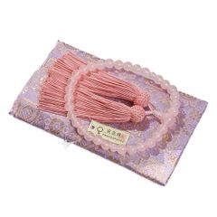 蔵出し特価 京都製品紅水晶ネックレス数珠イアリングセット - メルカリ