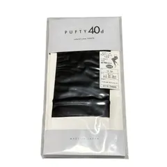 Tabio PUFTY 40d レギンス 10分丈 M-L 黒 ブラック 日本製 40デニール マチ付 吸湿 静電防止のサムネイル