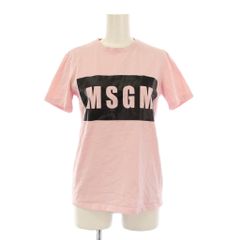 MSGM ピンク ロゴ Tシャツ - メルカリ