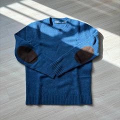 BRUNELLO CUCINELLI ウールカシミヤ ネイビー セーター46 - メルカリ