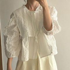 aermaboutique 2waytieredsheervolumblouse - メルカリ