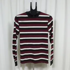 ポロ ストライプ ラウンド Tシャツ メンズ 90