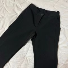 ISSEY MIYAKE イッセイミヤケ 裾ジップ ストレッチパンツ ブラック