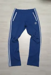(100 / L) adidas オリジナル ヨーロッパ トラックパンツ ダークブルー 白 구유로파