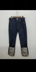 (28) バーバリー デニムパンツ 生デニム ブルーレーベル ボタンフライ