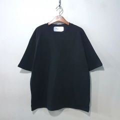 美品】COLUMN ショルダージップTシャツ ブラック M コットン100 