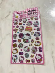ハローキティ ラメ スクエアステッカー