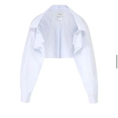Coperni ストライプシャツブラウス ライトブルー - メルカリ
