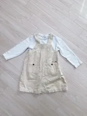 コーデュロイ サスペンダー スカート Tシャツ まとめ 110