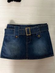 GUCCI デニムミニスカート 38 - メルカリ