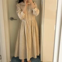 美品 キャバン キュプラポリエステルジャージーギャザーワンピース イエロー 美品 キャバン キュプラポリエステルジャージーギャザーワンピース