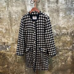 cojana 千鳥格子 ダブル ロングコート 美品 フォーマル セレモニー 