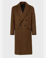 81万円 ALLSAINTS オールセインツ キャンポ(Campo) ダブル ロングコート ブラウン 38(M/L)のサムネイル