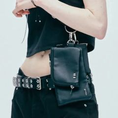 ACLENT アクレントマルチポケットウエストバッグ ブラック ACLENT アクレントマルチポケットウエストバッグ ブラック - メルカリ