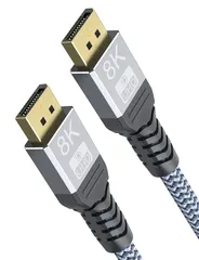 8K ディスプレイポート ケーブル 1.4 規格 YOJOCK Displayport ケーブル 8K@60HZ/4K@144Hz DP to Dp ケーブル 最大 32.4Gbpsハイスピード映像・音声同期出力 3Mのサムネイル