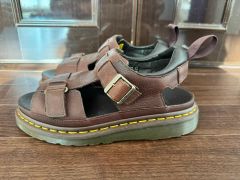 Dr. Martens レザーサンダル ブラウン Zane UK7 - メルカリ