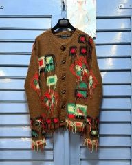 ミナペルホネン♡wolf&flower カーディガン 長袖 ベージュ 38 - メルカリ