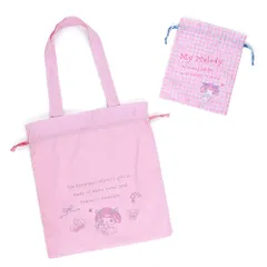 サンリオ(SANRIO) サンリオ トートバッグ 巾着セット マイメロディ マイメロちゃん my melody トラベルグッズ キャラクター 38×1×42cm 512214 旅行 帰省 お盆 年末年始 お出かけ SANRIO