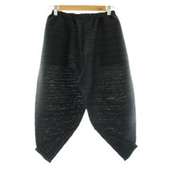 美品✨PLEATS PLEASEプリーツプリーズ　サルエルパンツ　変形　黒　L PLEATS PLEASE ブラック サルエルパンツ - メルカリ