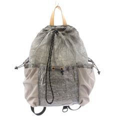 matin kim 韓国23fw 光沢感ナイロンロゴ巾着リュックサック - メルカリ