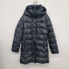 メルヴェイユヴァント ロングダウンコート M ネイビー フード付き 
