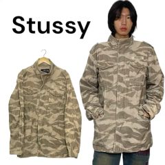 希少 STUSSY ステューシー デニムジャケットジップ SSリンク