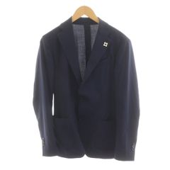 LARDINI ラルディーニ ホップサック ジャケット ネイビー 44サイズ