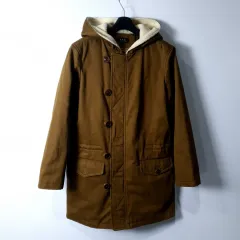 A.P.C. アーペーセー シープスキンファー WHOフード コート Sサイズのサムネイル