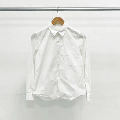 A19838 美品 ローブドシャンブル 98AW 5Bレギュラーカラーシャツ白S 