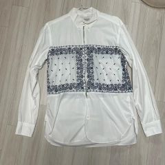TOGA VIRILIS 刺繍入り長袖シャツ ホワイト 48 ARCHIVES - メルカリ