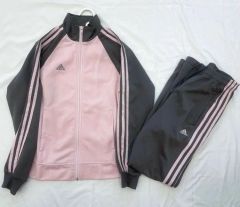 訳あり美品】 00s アディダス トラックジャケット 国旗タグ ピンク 
