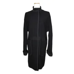 LANVIN ランバン ブラック ウール コート 55のサムネイル